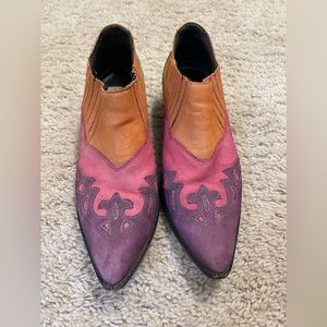 Vintage Circle S Western Ankle Booties